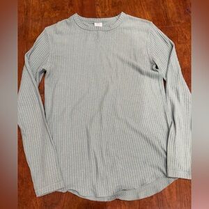 Urban Outfitters Sage Waffle Knit Long Sleeve Tee
